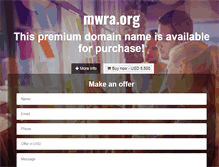 Tablet Screenshot of mwra.org